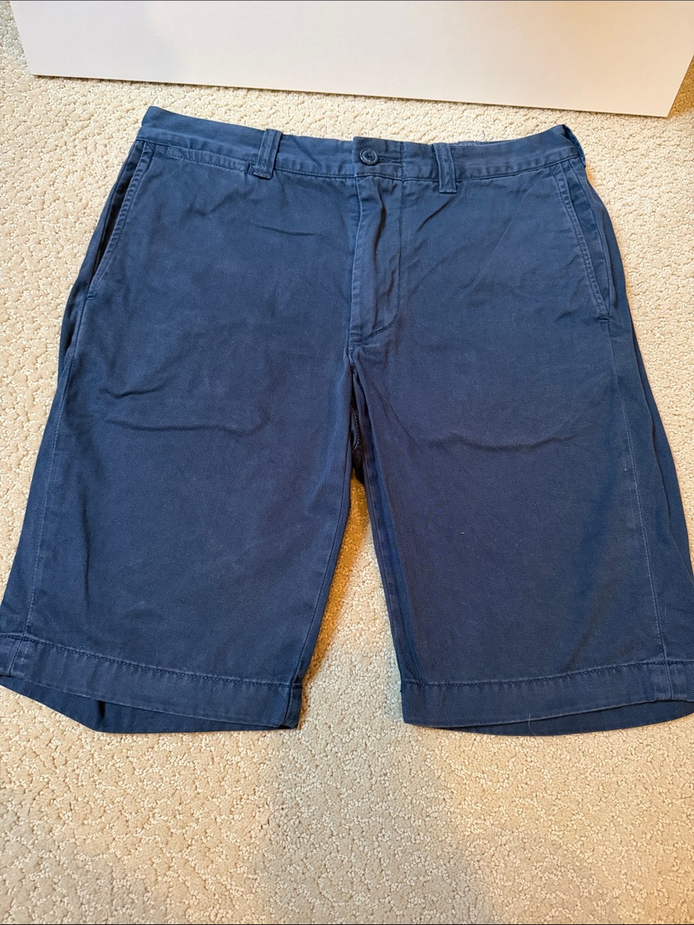 Men's J Crew Navy Cotton Chino Shorts